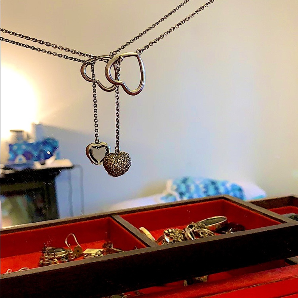 Kay Jewlers SS heart necklace